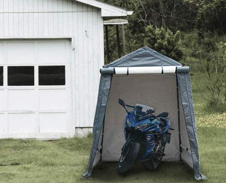 Portable motorcycle garage