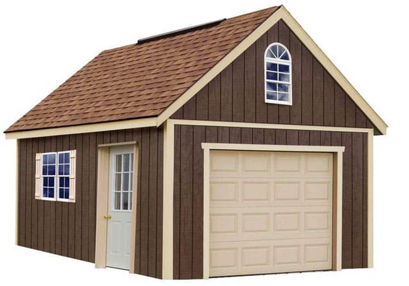 Portable wood garage