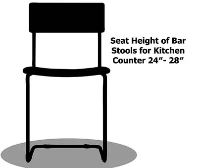 Seat height bar stools kitchen counter