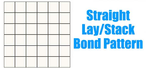 Straight lay tile