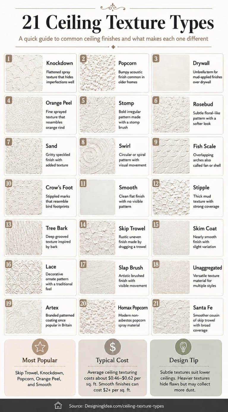 Textured Ceiling Options 21 Ceiling Texture Types (Pattern Design Ideas)