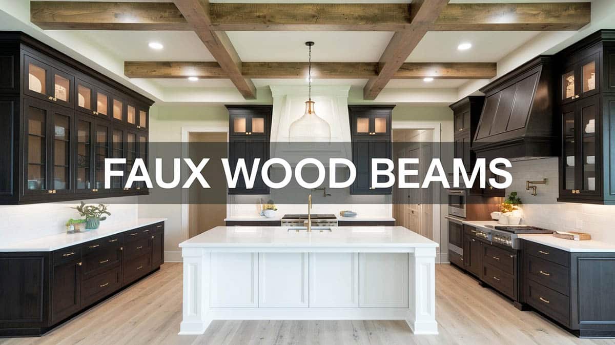 Faux wood beams