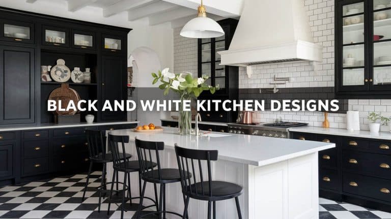 Timeless Black and White Kitchen Design Ideas