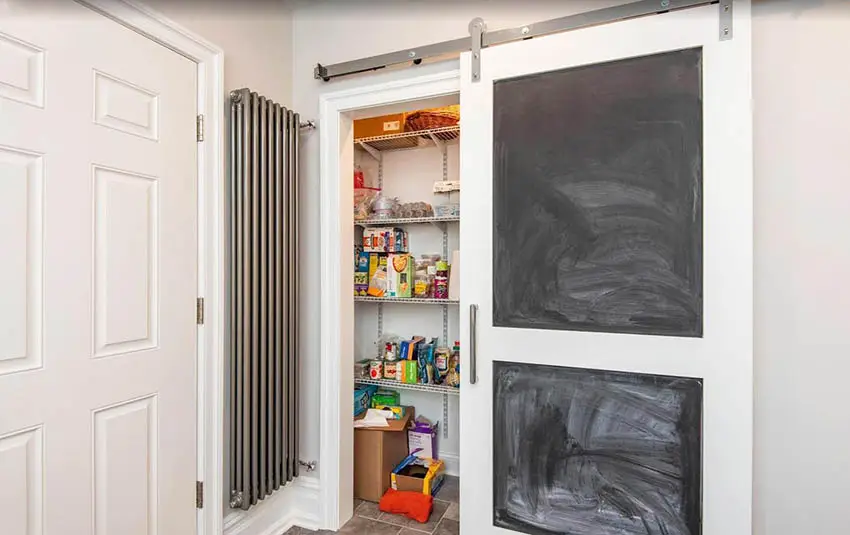 Chalkboard sliding door 