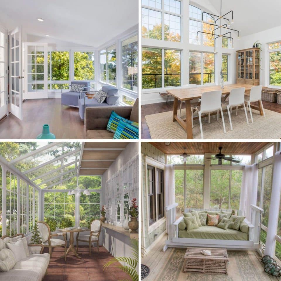 40 Beautiful Sunroom Addition Designs (Pictures)