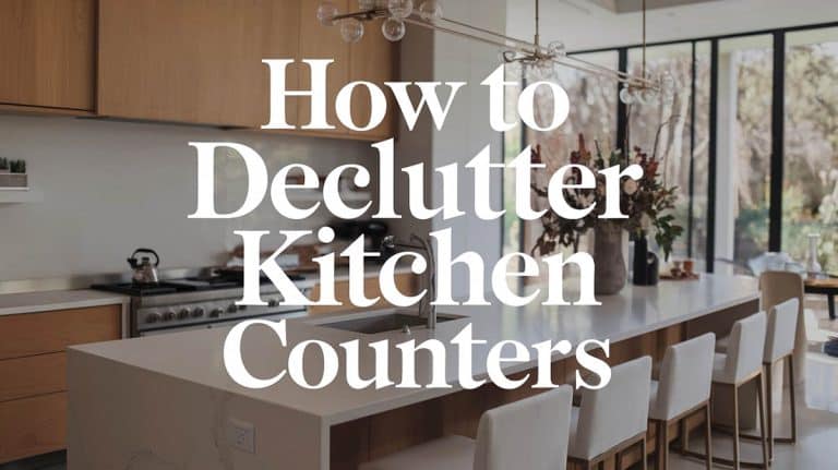How to Declutter Kitchen Counters