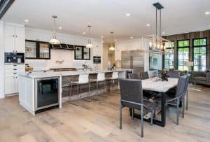 Kitchen Staging Ideas Counters Table Decor   Kitchen Table With Contemporary Lighting 300x203 