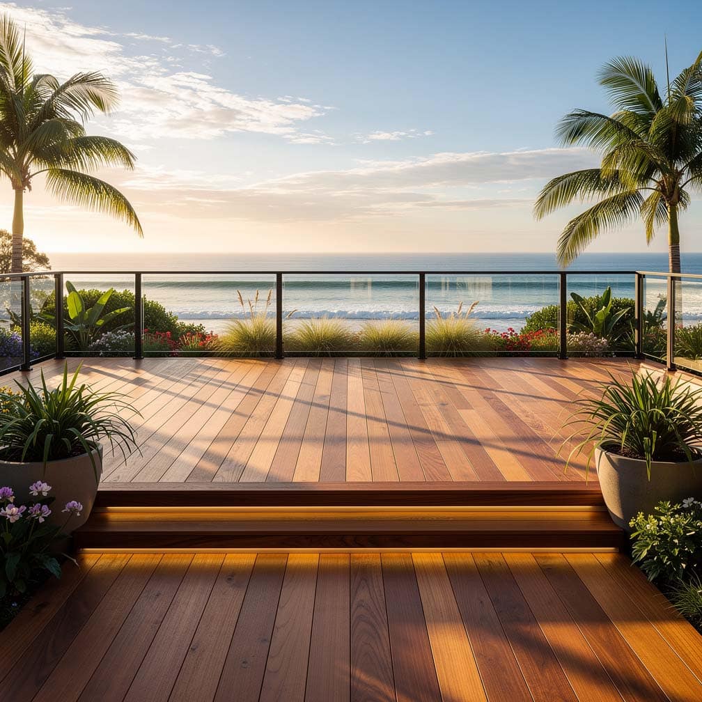 Modern Oceanview Deck With Stunning Views Off Homes Main Living Room