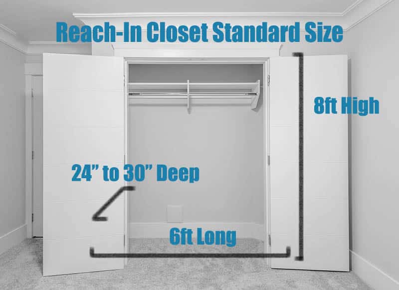 what-are-the-closet-height-standards-for-rod-shelf-door-dimensions