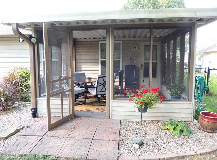 Small screened in patio