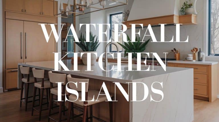 Beautiful Waterfall Kitchen Islands (Countertop Designs)