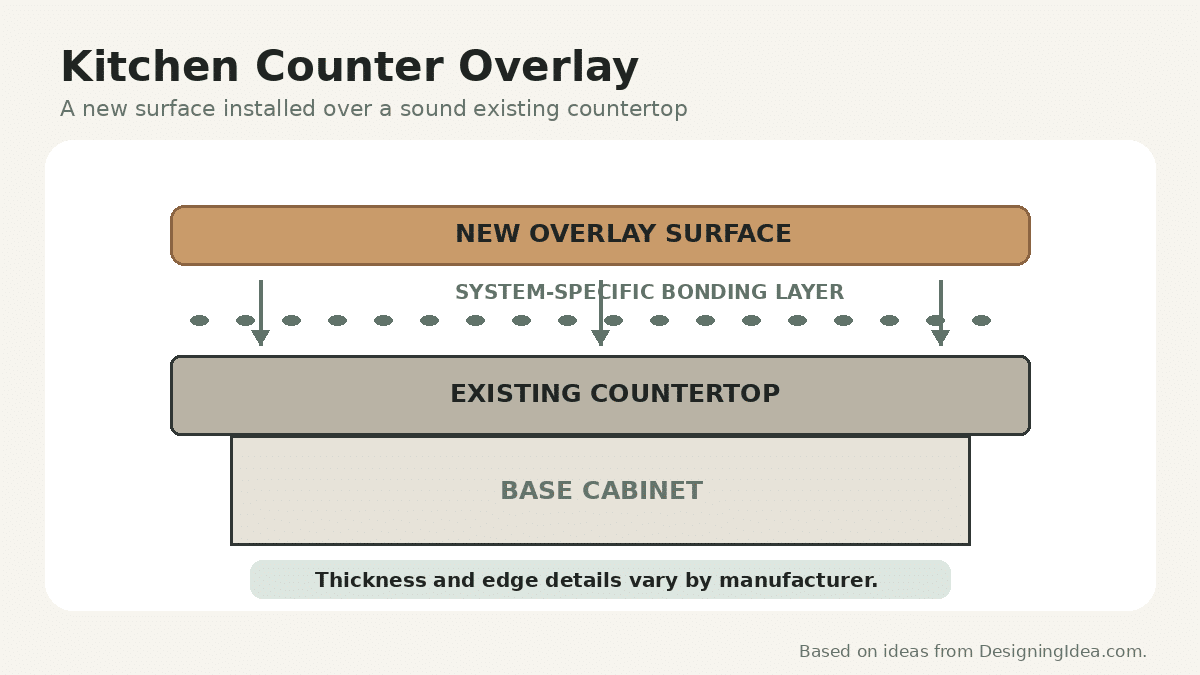 Counter overlay