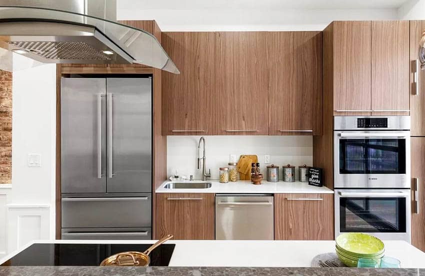 Kitchen with decor jars cutting board canisters and dinnerware