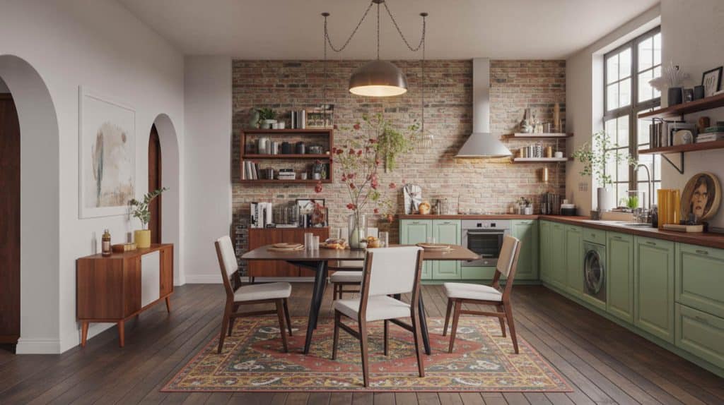Brick Kitchen Design Ideas That Give Warmth & Charm