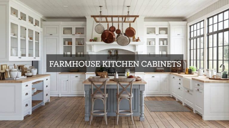Farmhouse Kitchen Cabinets (Door Styles, Colors & Ideas)