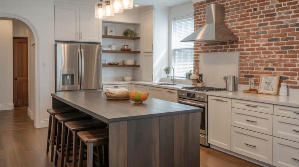 Brick Kitchen Design Ideas That Give Warmth & Charm