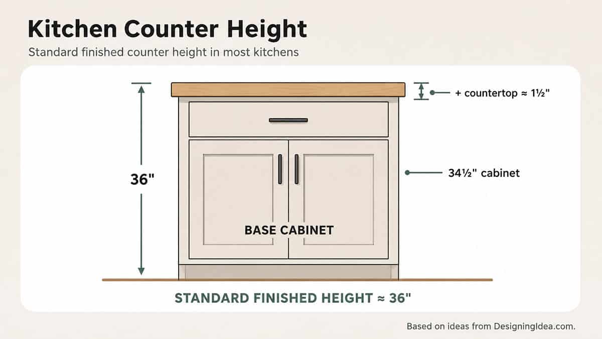 Kitchen counter height