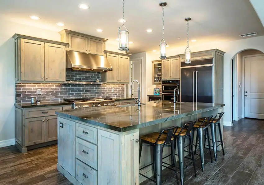 Rustic green with light color wash
