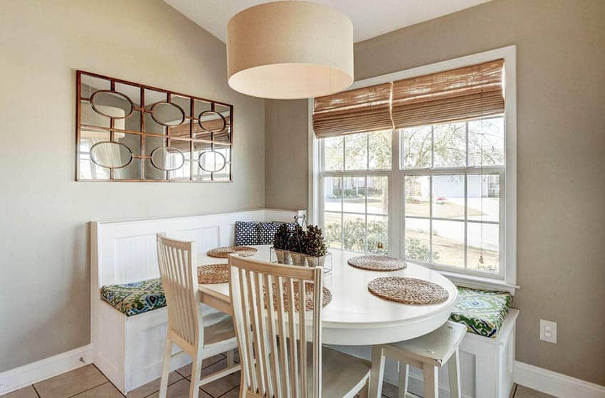 Breakfast nook with built in seating