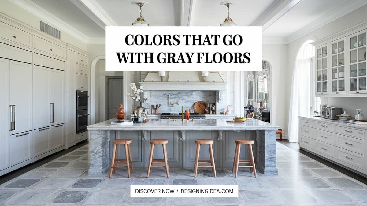 Colors that go with gray floors