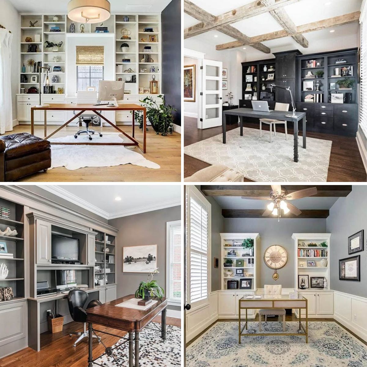 different built in home office ideas