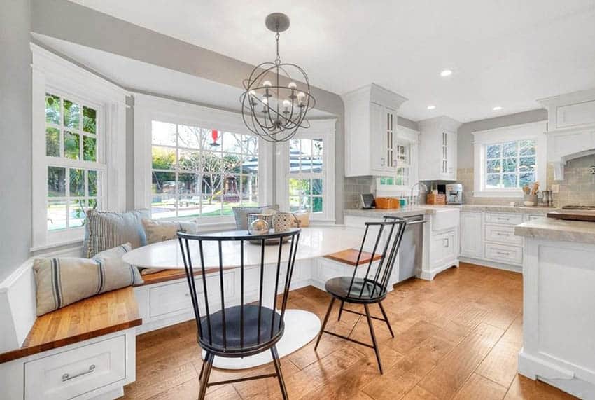 large corner breakfast nook