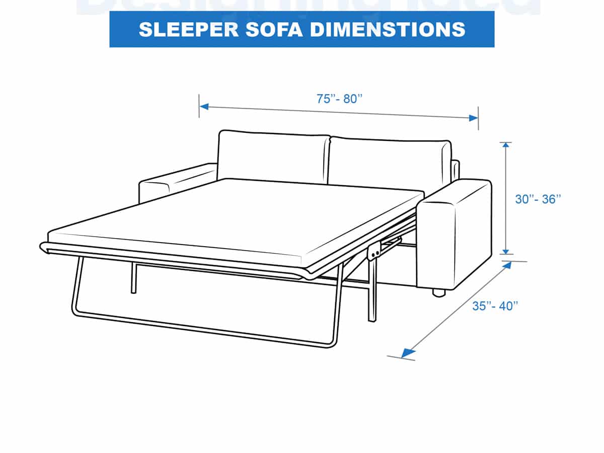 sleeper sofa dimenstions