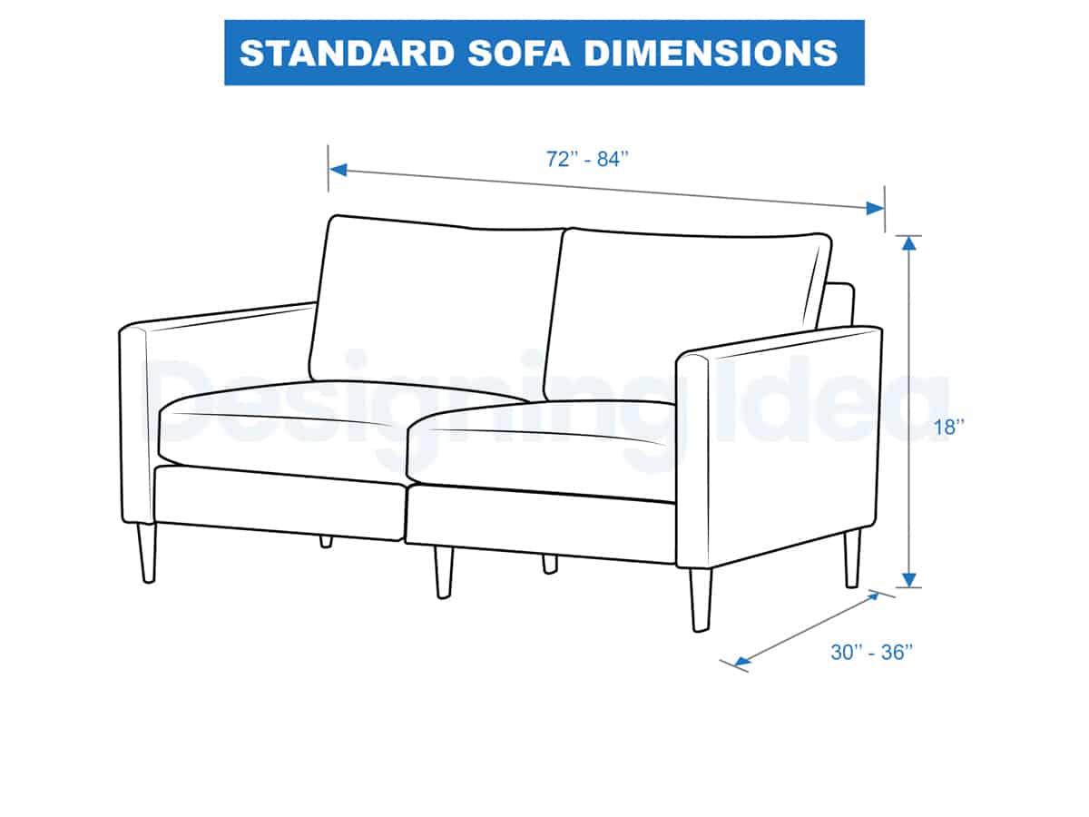 standard sofa dimensions