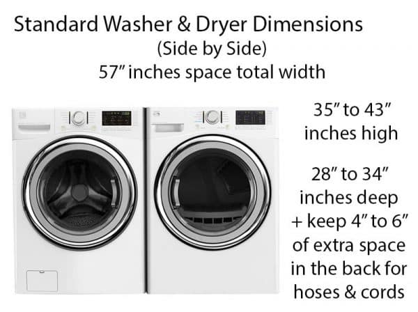 What Are The Dimensions Of A Standard Washer And Dryer