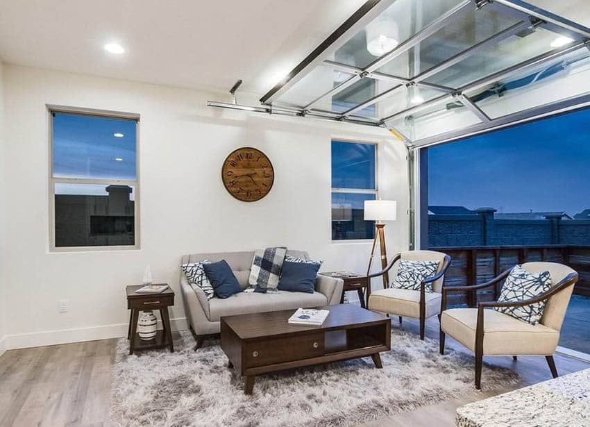 See-Through Garage From Living Room