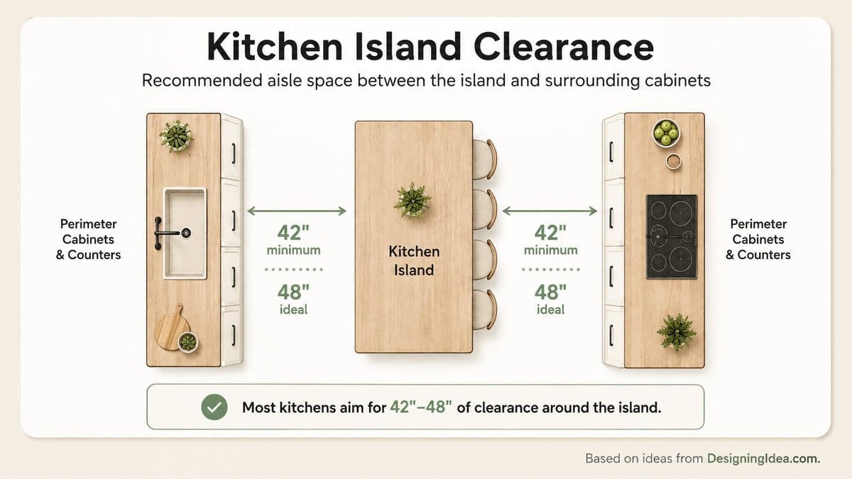 Kitchen island clearance
