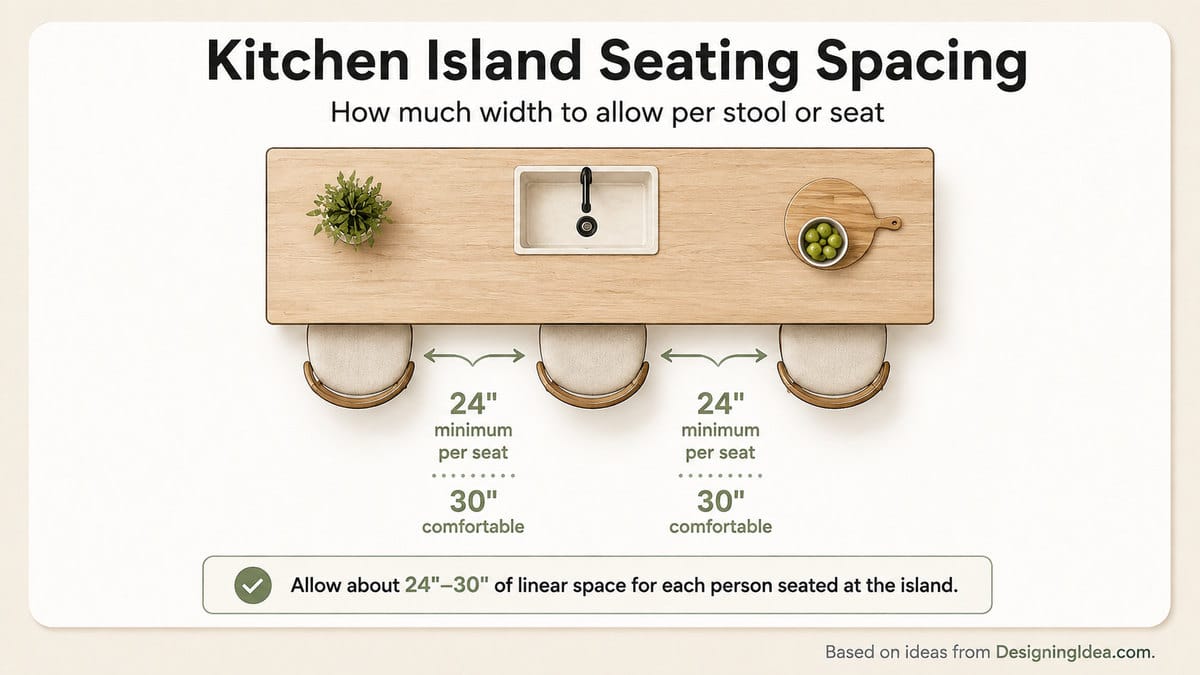 Island seat space