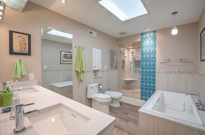 Master bathroom with bidet