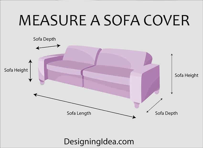 Measure a sofa cover