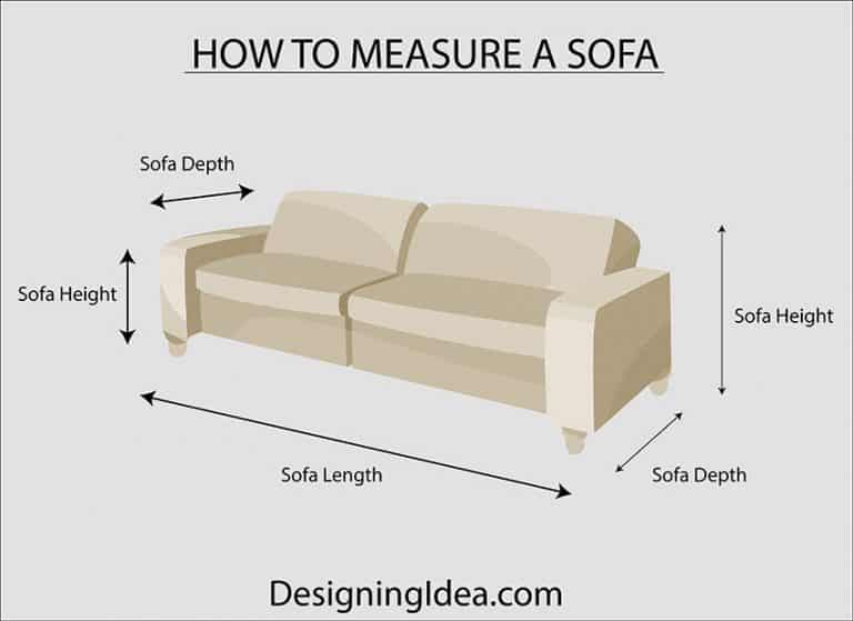 How to Measure A Sofa (Interior Design Guide)