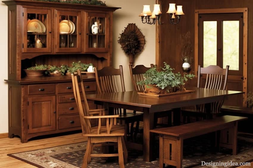 Amish style wood furniture