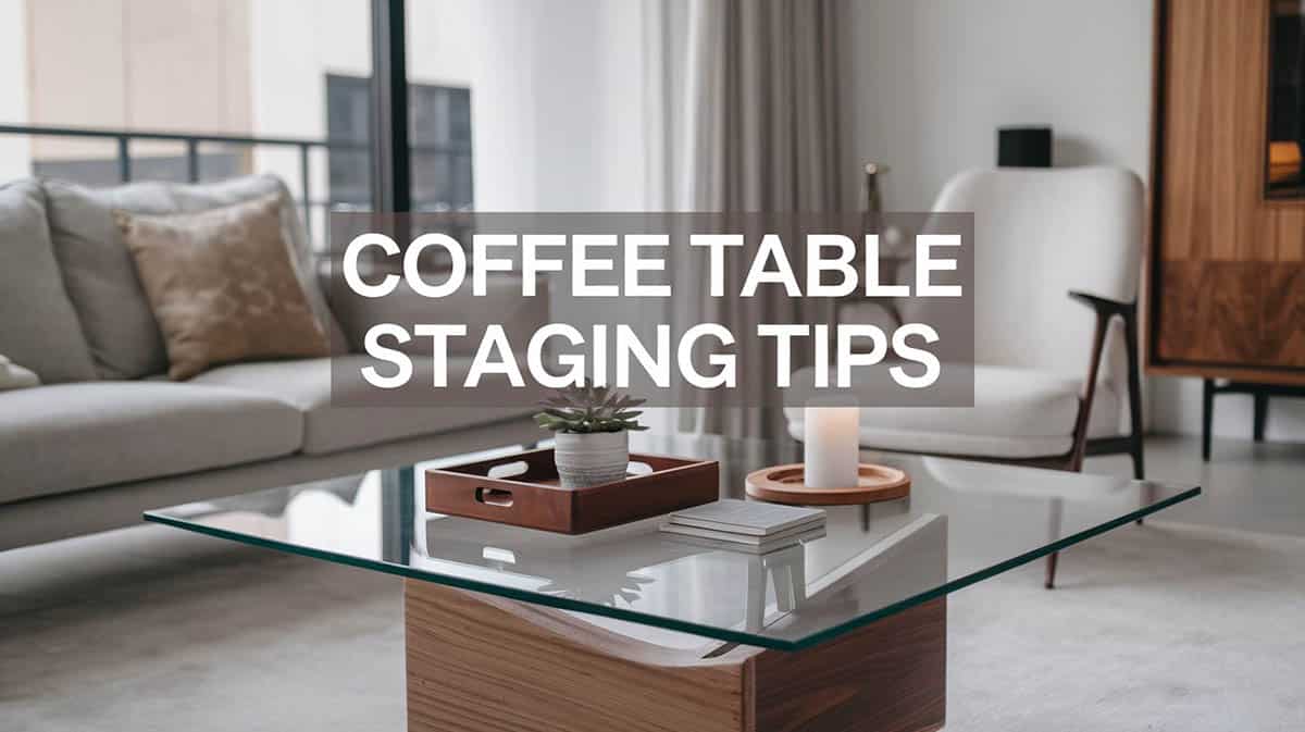 Coffee table staging tips