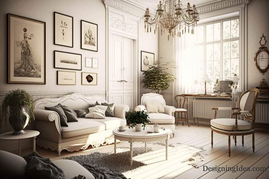 French country furniture in a living space