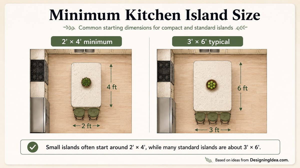 Minimum island size needed