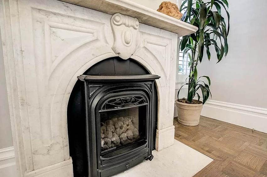 Victorian style fireplace