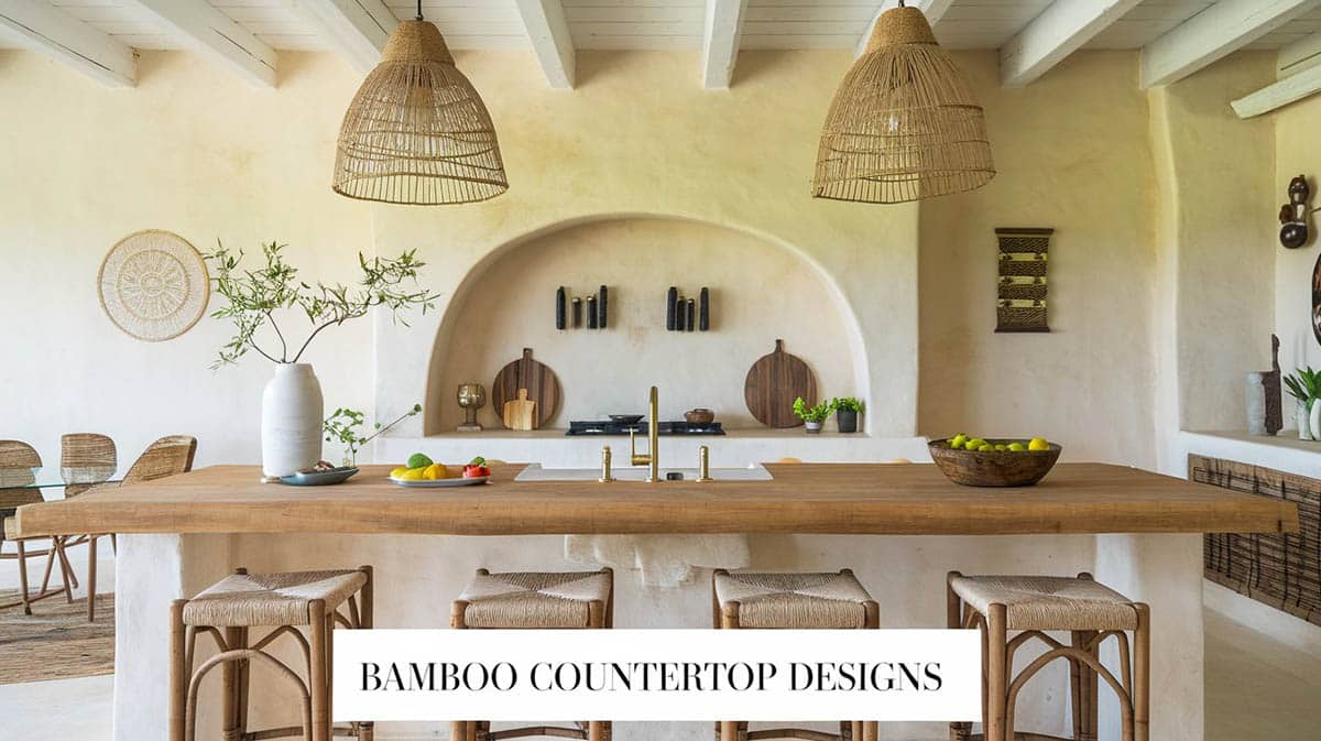 Bamboo for countertops in stylish kitchen