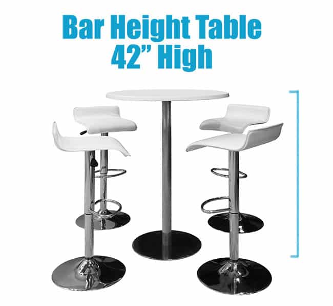 Bar height table