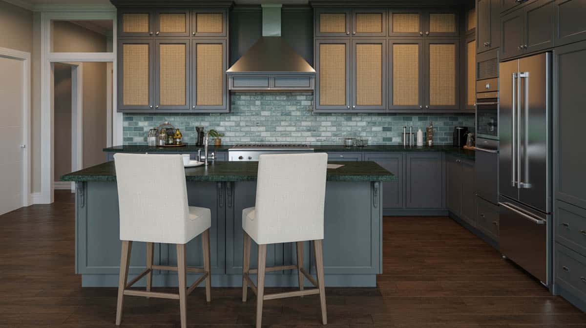 Dark-Gray Paint For The Cabinets