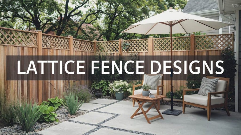 Lattice Fence Design Ideas (57 Backyard Pictures & Popular Types)