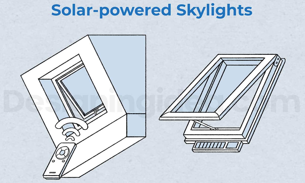 Solar power skylight