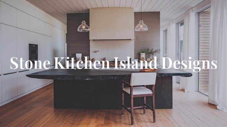 Stone Kitchen Island Designs (7 Appealing Materials)