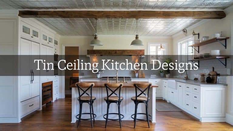 What To Know About Tin Ceiling Kitchen Designs: Ideas To Use