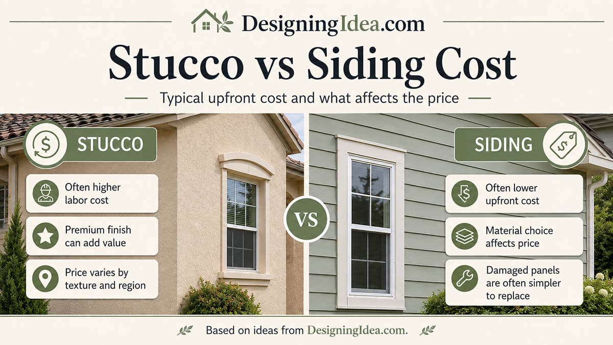 Cost of stucco compared to vinyl