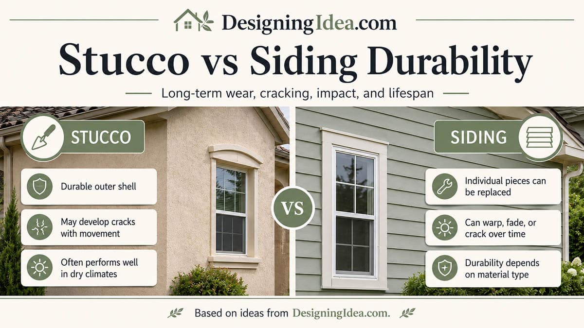 Durability of stucco and siding