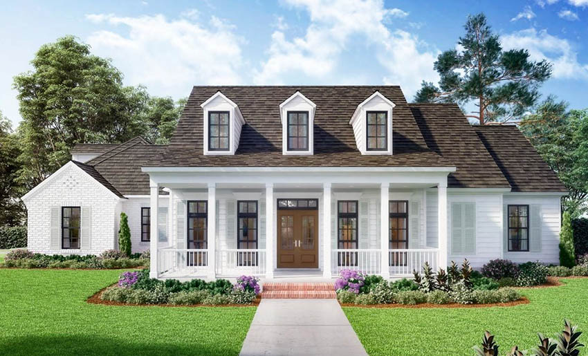 4 bedroom cape cod house plan ad